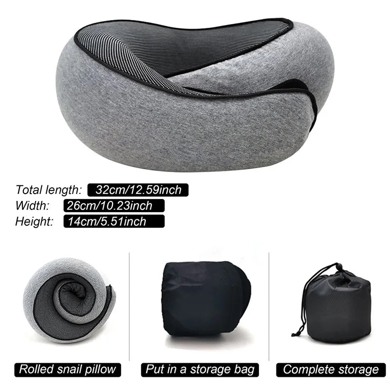 Kompakt Reise Neckenstütz Kissen,Memory Foam U-shaped .